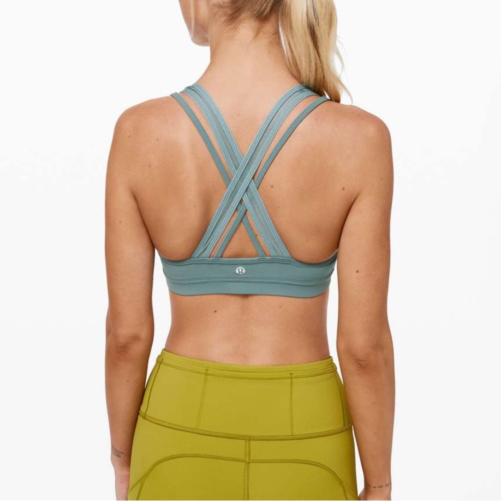 Lululemon Stash to Dash Bra in aquatic green